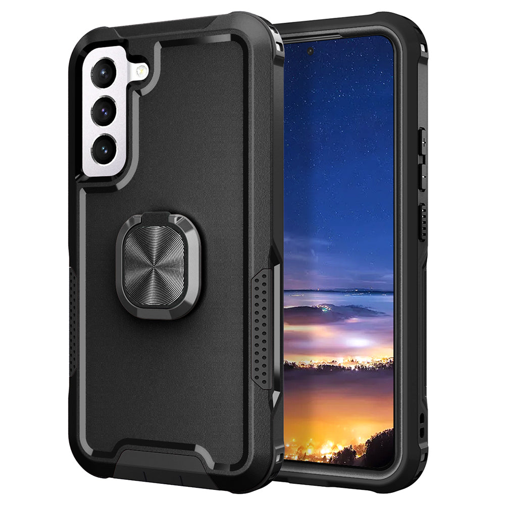 For Samsung Galaxy S23 Anti-scratch Rotatable Ring Holder Kickstand Phone Case PC Silicone Phone Cover For Samsung Galaxy S23 Anti-scratch Rotatable Ring Holder Kickstand Phone Case PC Silicone Phone Cover